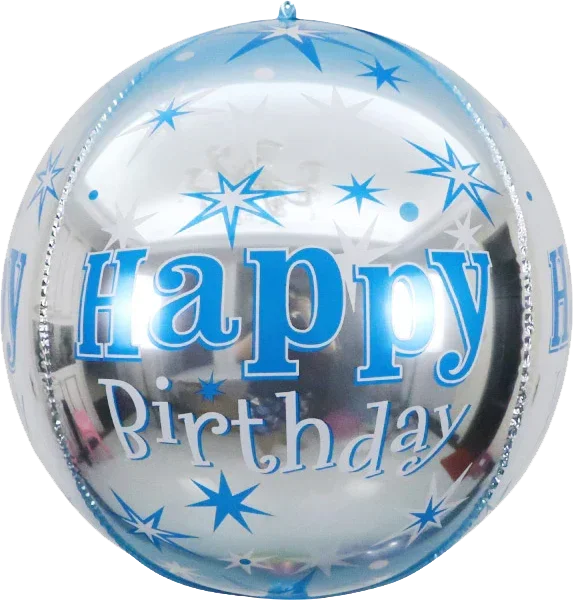 Ballon Bubble Happy Birthday 45 cm