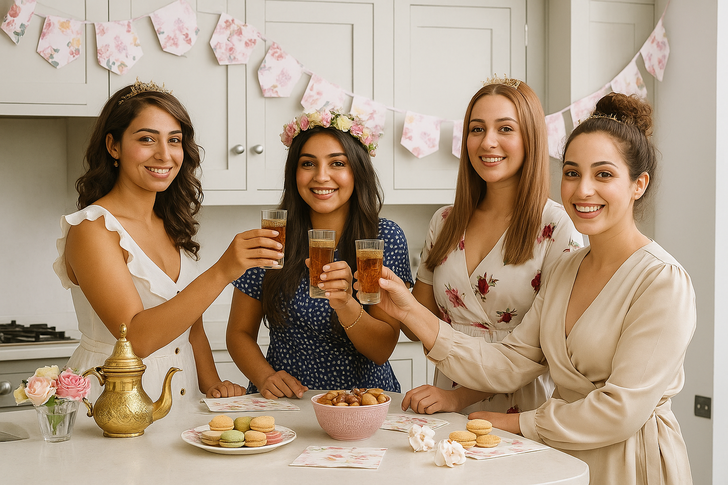 عصابة رأس Bride Tribe بتصميم زهري