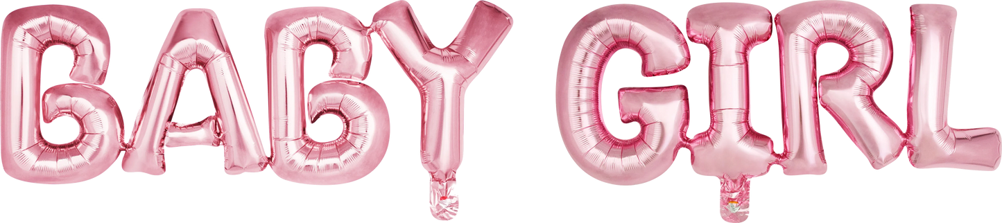 BABY Girl foil balloon - CasaRosa