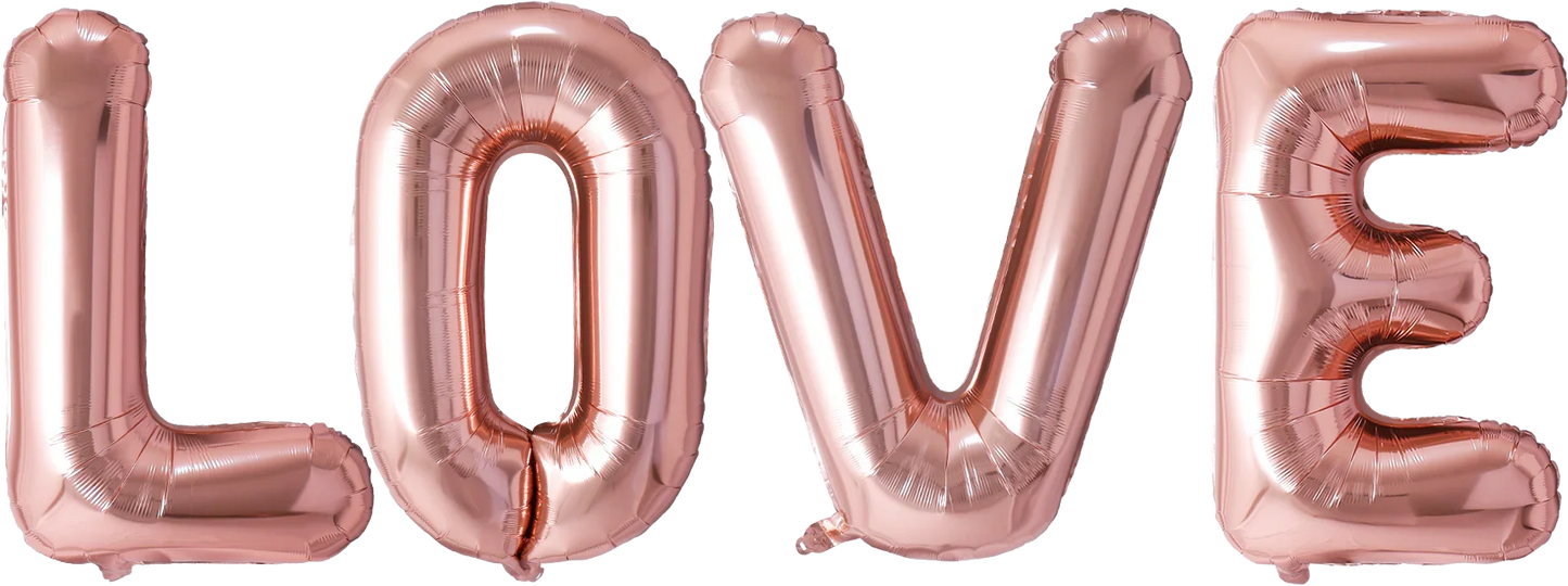 Champagne LOVE Foil Balloon - CasaRosa
