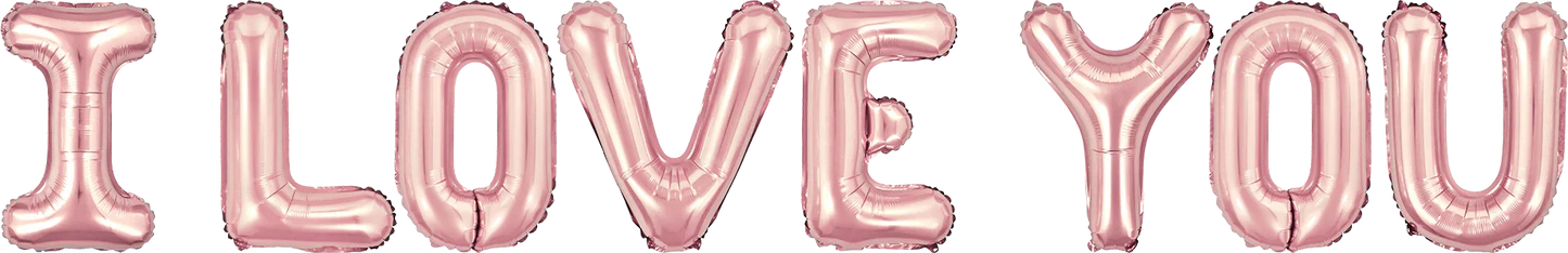 I Love You - Pink Foil Balloon - CasaRosa