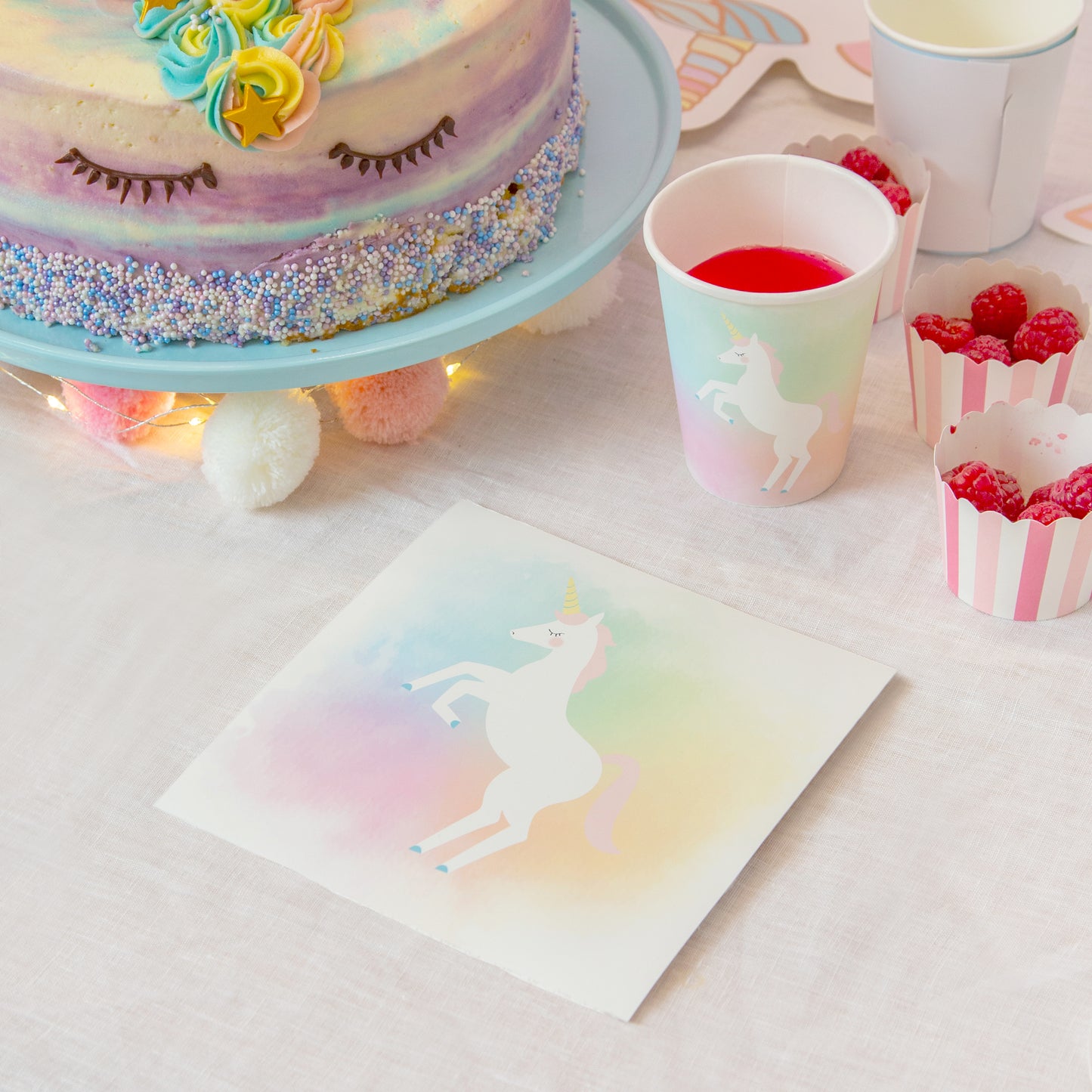 Unicorn Pastel Paper Plates
