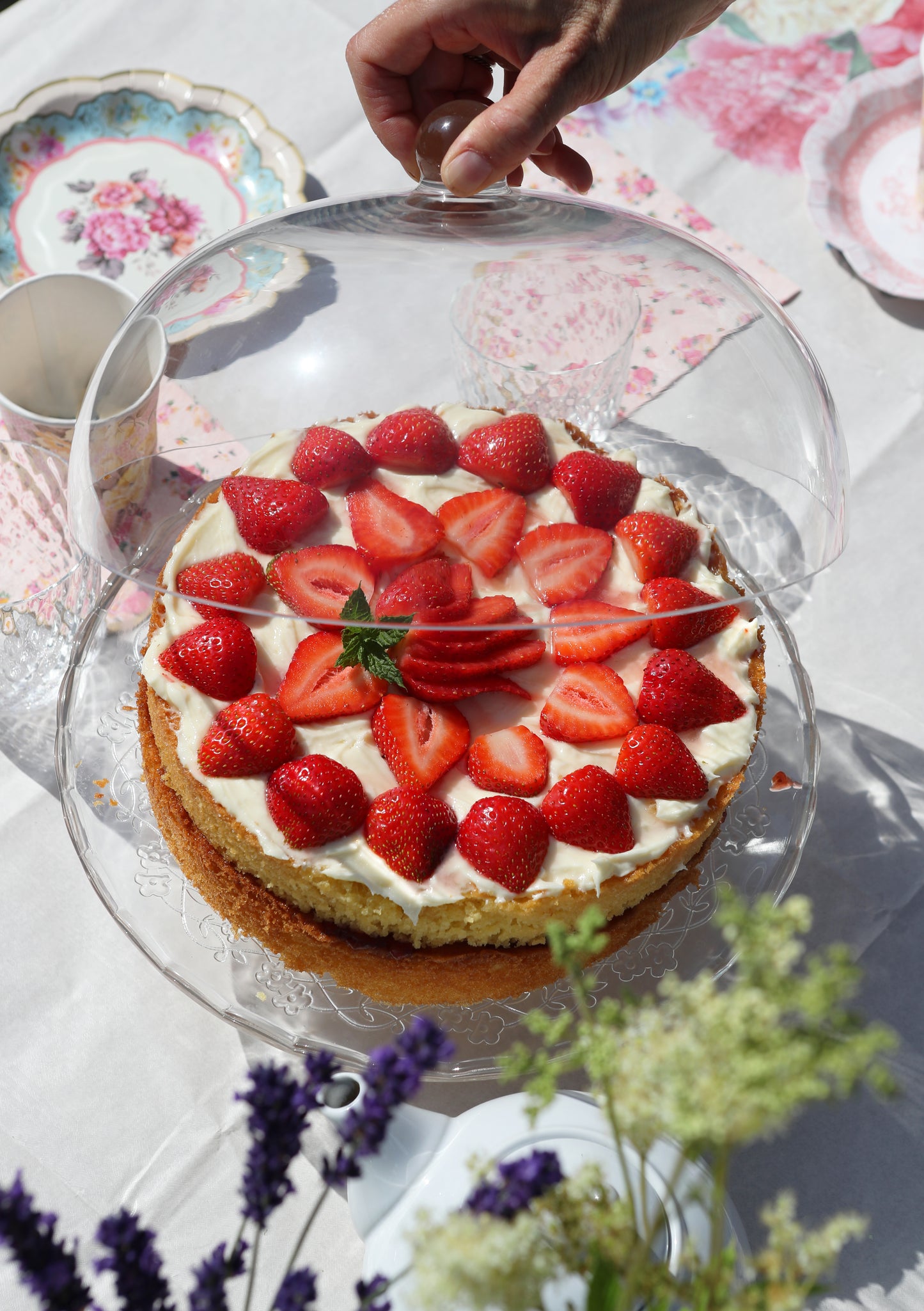 Vintage Floral Paper Plates 12 Pack