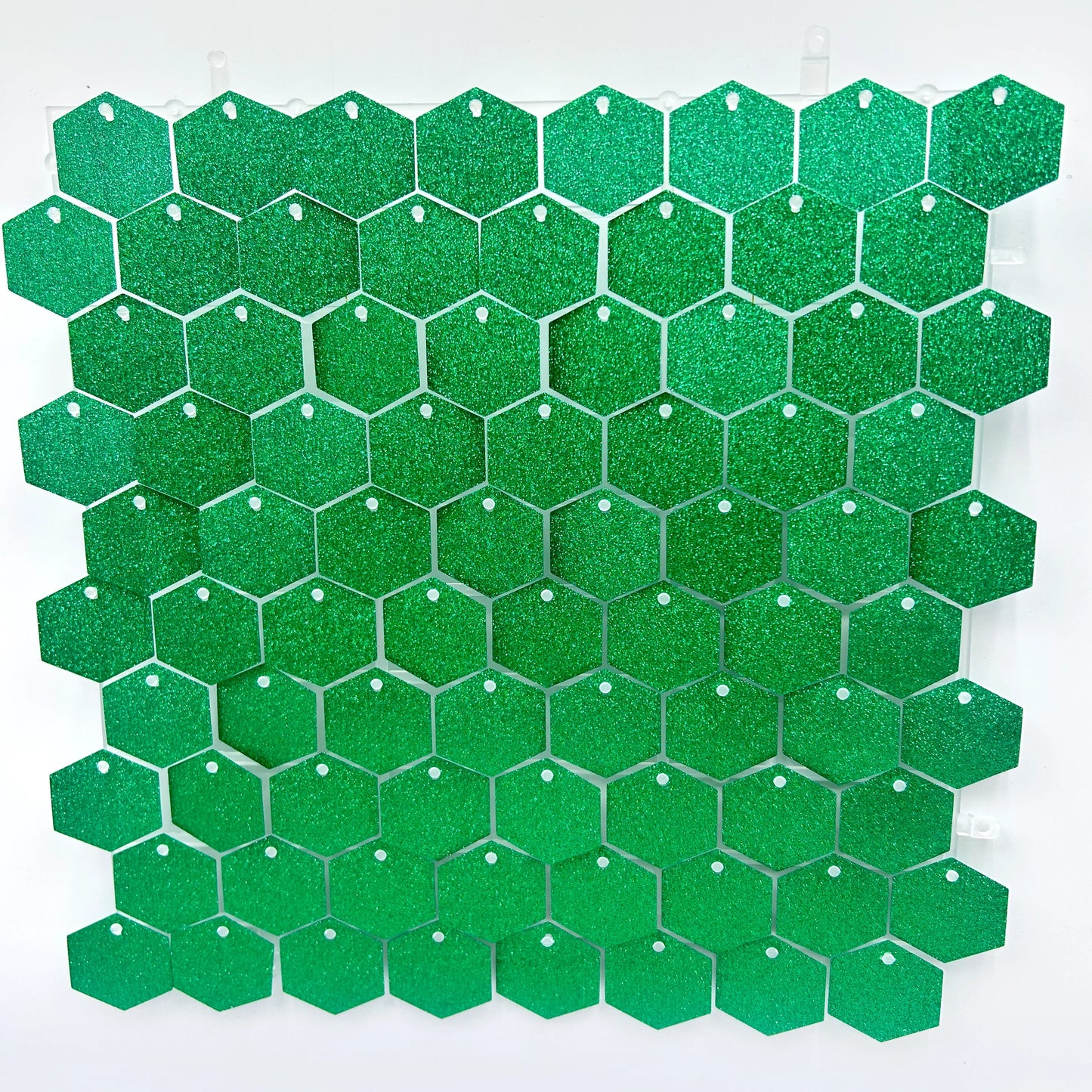 خلفية جدار لامعة بلاطات سداسية لامعة