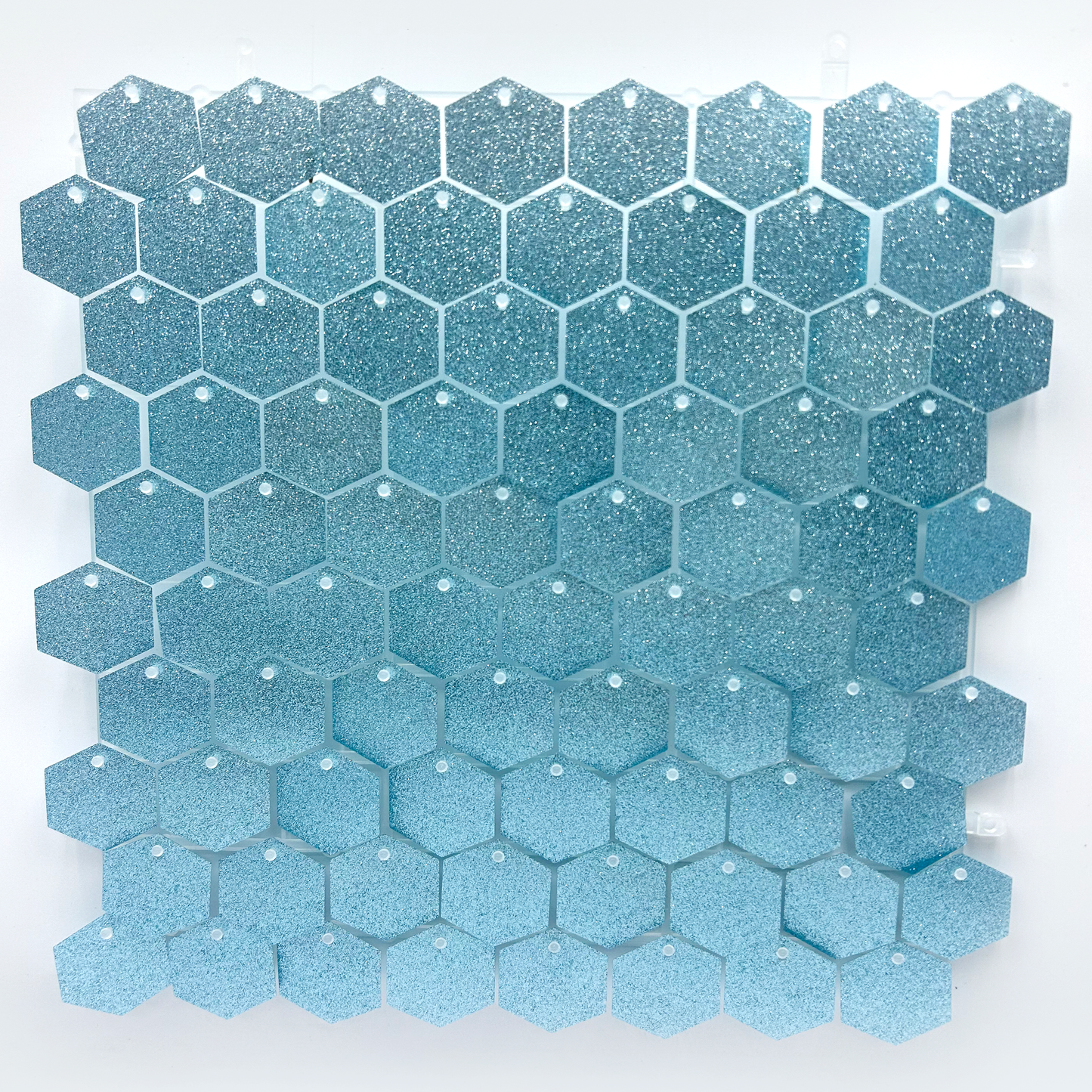 ألواح خلفية سداسية بألوان براقة