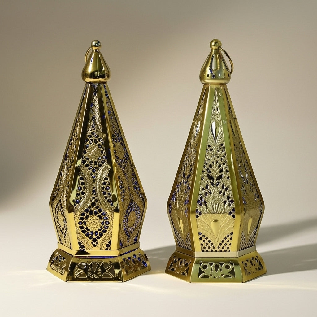 فانوس شمعة معدني 9 × 20 سم