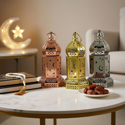 فانوس شمعة معدني