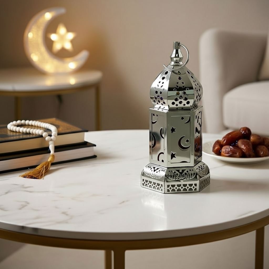 فانوس شمعة معدني