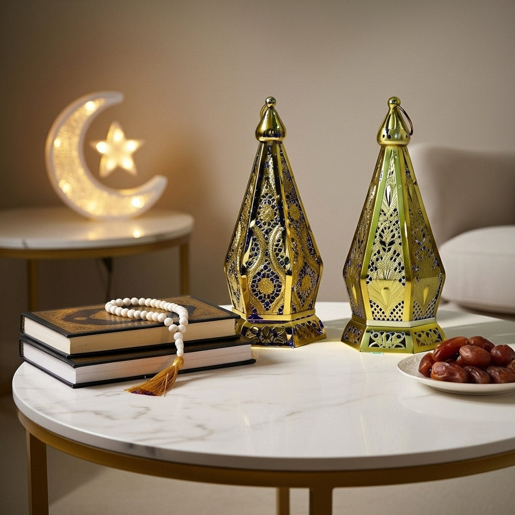 فانوس شمعة معدني 9 × 20 سم