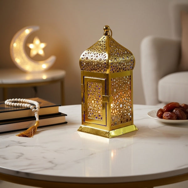 Lanterne Décorative LED en Métal 8×18 cm