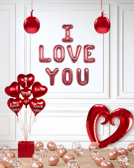 Valentine مجموعة تزيين Rose Éternel