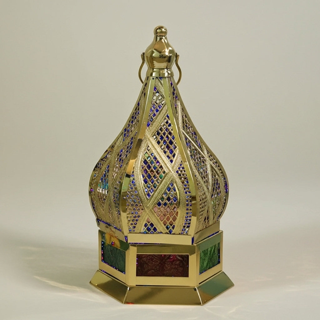 فانوس شمعة معدني 12×24 سم