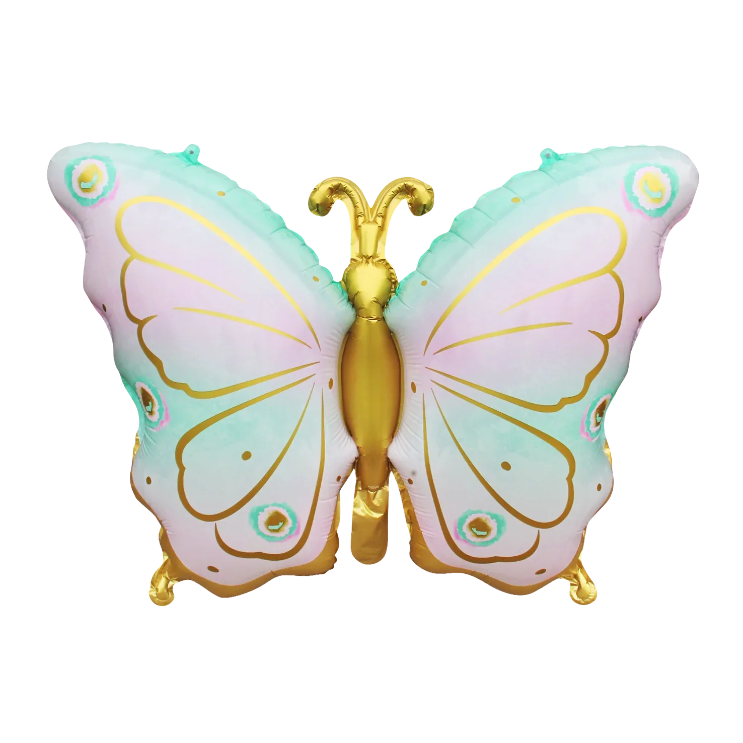 Goldish Butterfly Foil Balloon - CasaRosa