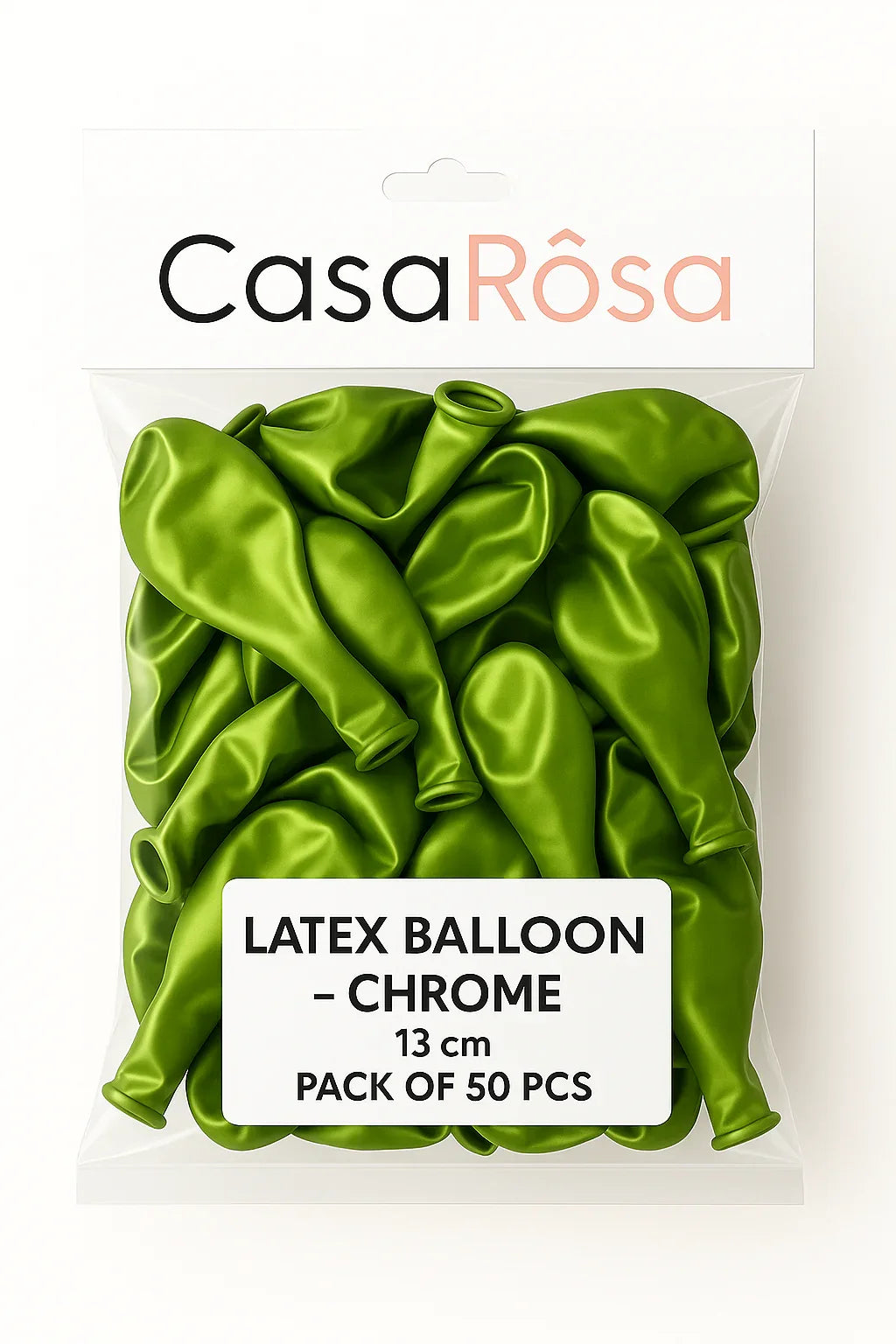 بالونات Latex Chrome مقاس 13 سم حزمة 50 قطعة