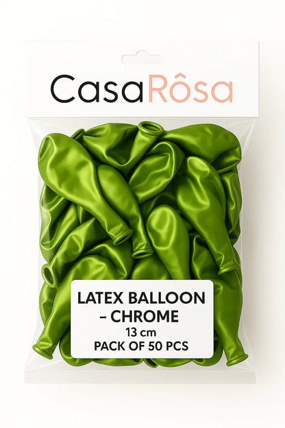بالونات Latex Chrome مقاس 13 سم حزمة 50 قطعة