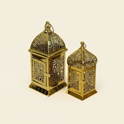 فانوس شمعة معدني 10 × 23 سم