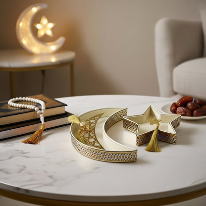 Plat de Service en Forme de Croissant  20×40 cm