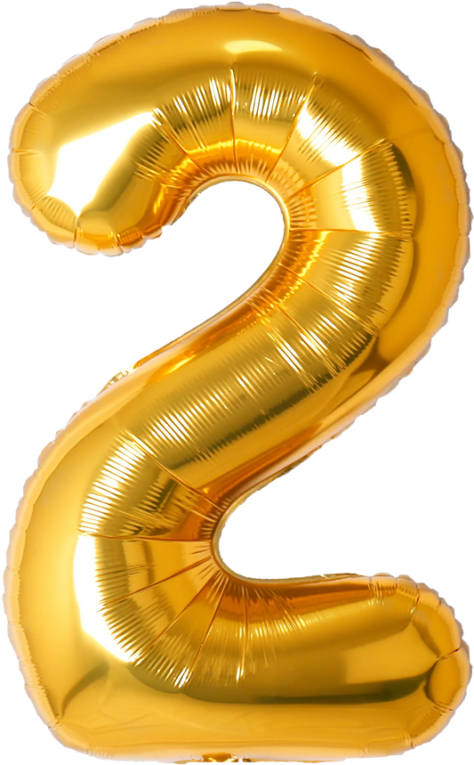 40 Inch Number 2 Foil Balloon - CasaRosa