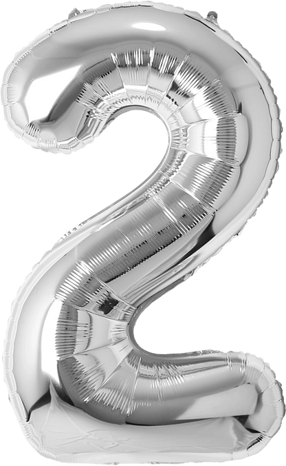 40 Inch Number 2 Foil Balloon - CasaRosa