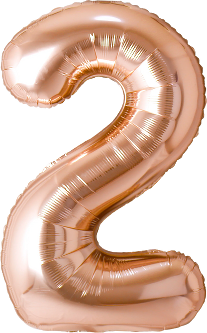 40 Inch Number 2 Foil Balloon - CasaRosa
