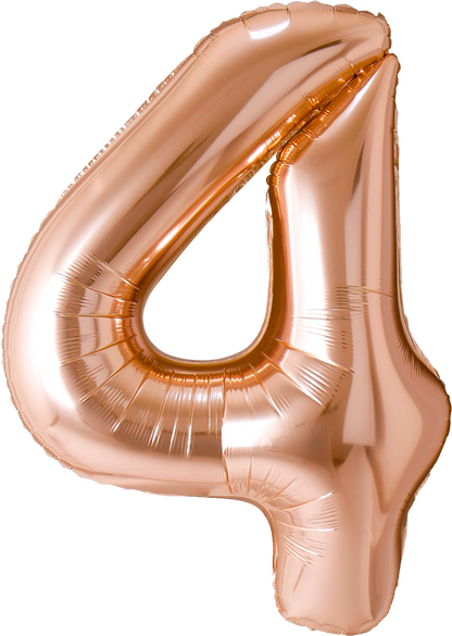 40 Inch Number 4 Foil Balloon - CasaRosa