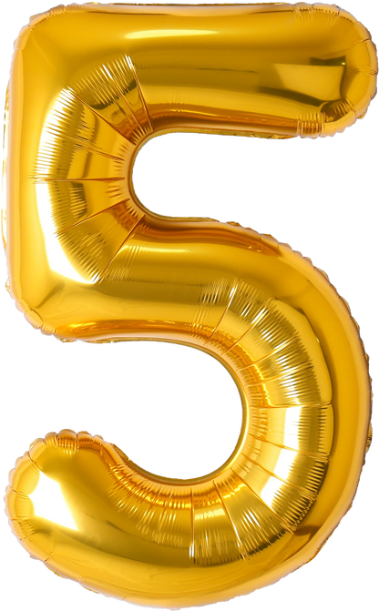 40 Inch Number 5 Foil Balloon - CasaRosa