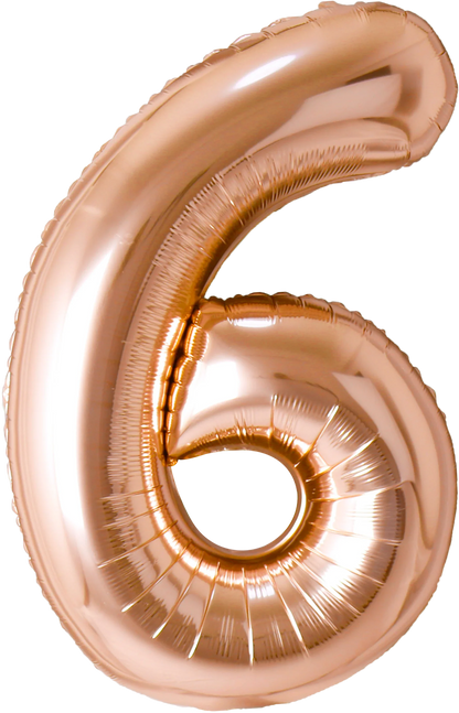 40 Inch Number 6 Foil Balloon - CasaRosa