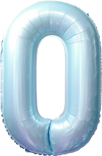 40 Inch Number 0 Foil Balloon - CasaRosa