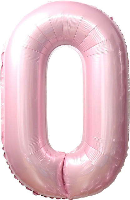40 Inch Number 0 Foil Balloon - CasaRosa