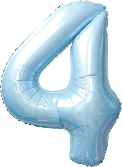 40 Inch Number 4 Foil Balloon - CasaRosa