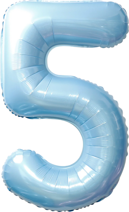 40 Inch Number 5 Foil Balloon - CasaRosa