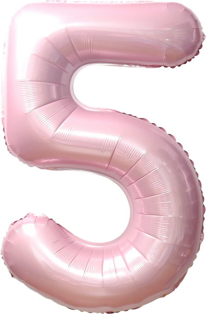 40 Inch Number 5 Foil Balloon - CasaRosa