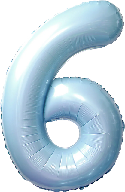 40 Inch Number 6 Foil Balloon - CasaRosa
