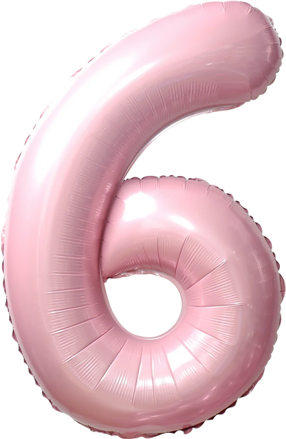 40 Inch Number 6 Foil Balloon - CasaRosa