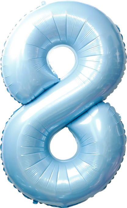 40 Inch Number 8 Foil Balloon - CasaRosa