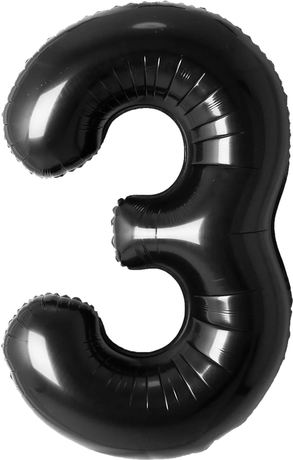 40 Inch Number 3 Foil Balloon - CasaRosa