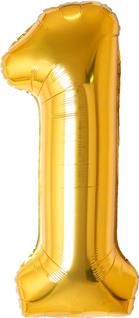 40 Inch Number 1 Foil Balloon - CasaRosa