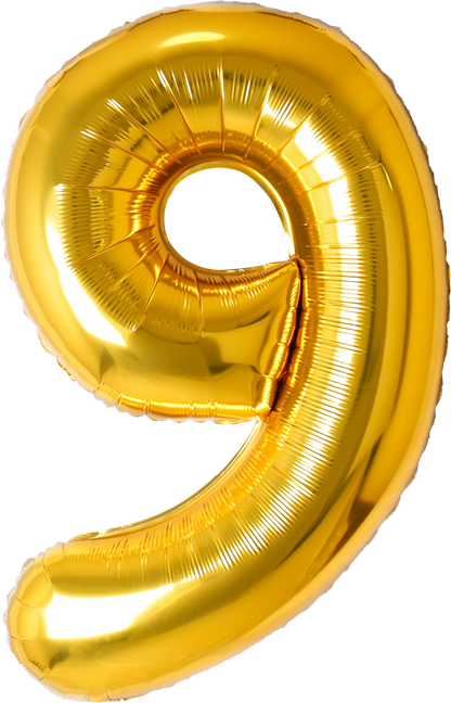 40 Inch Number 9 Foil Balloon - CasaRosa