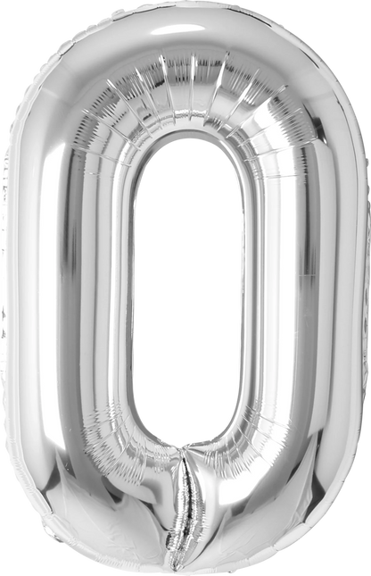 40 Inch Number 0 Foil Balloon - CasaRosa