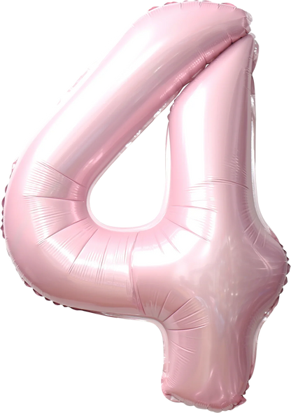 40 Inch Number 4 Foil Balloon - CasaRosa
