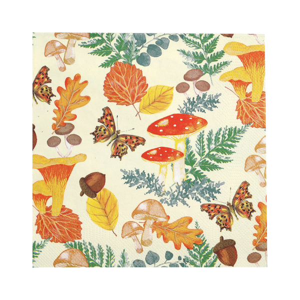 Woodland Autumn Paper Napkins 20 Pack