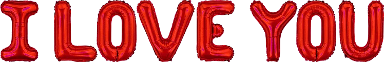 I Love You - Red Foil Balloon - CasaRosa