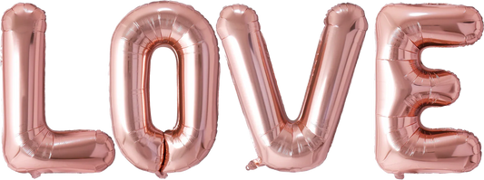 Champagne LOVE Foil Balloon - CasaRosa