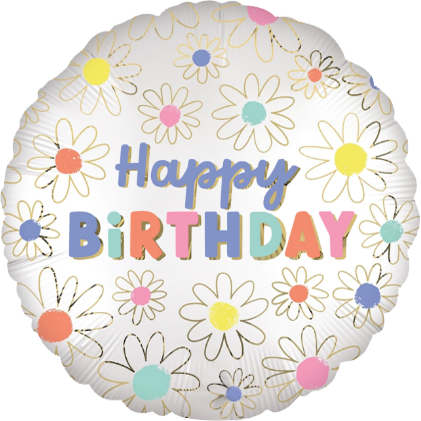 بالون معدني Happy Birthday