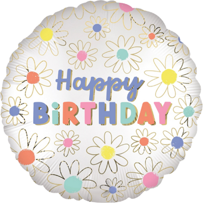 Happy Birthday Pastel Balloon