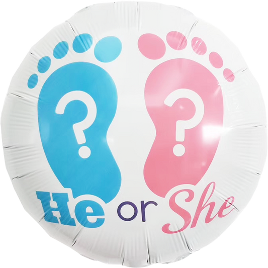 بالون كشف جنس المولود He or She