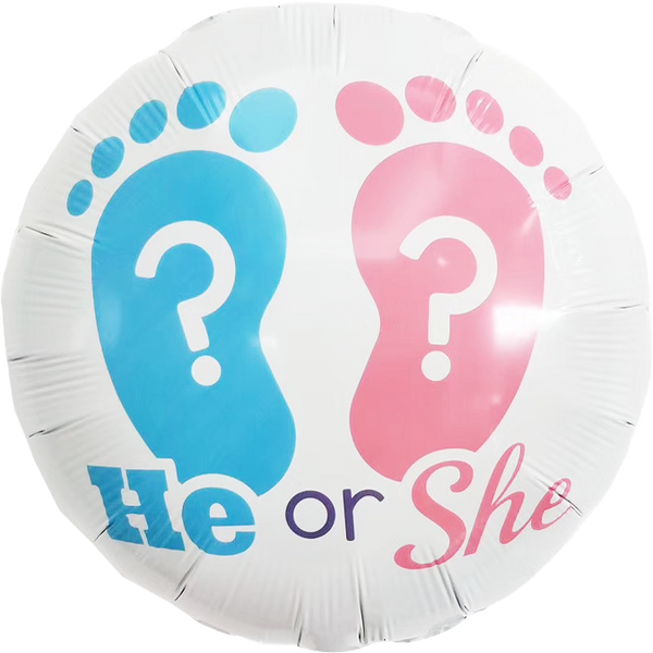 Ballon Révélation Genre Bébé He or She
