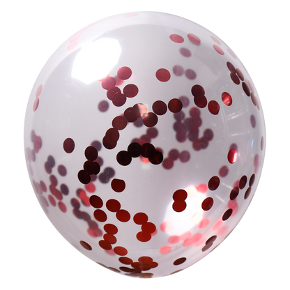 Ballon en latex Confetti 26 cm Lot de 6 pièces