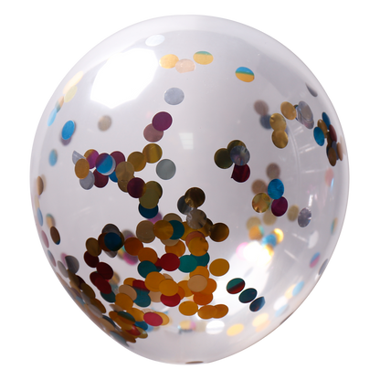 Ballon en latex Confetti 26 cm Lot de 6 pièces