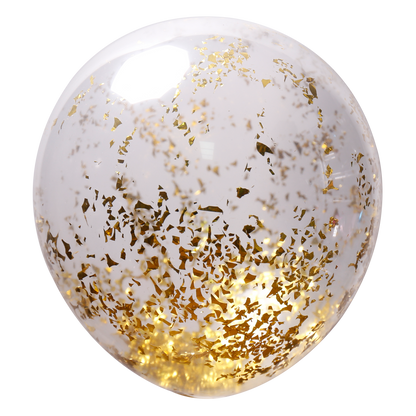 Ballon en latex Confetti 26 cm Lot de 6 pièces